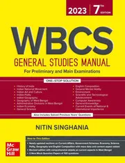 Best Book For WBCS General Studies Manual Book 2023 edition by Nitin Singhania