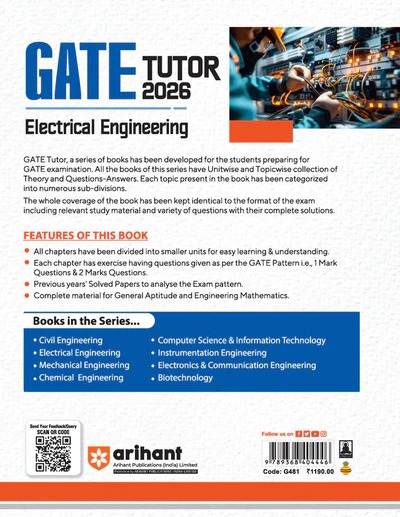 GATE 2026 ELECTRICAL ENGINEERING (Arihant Publications)