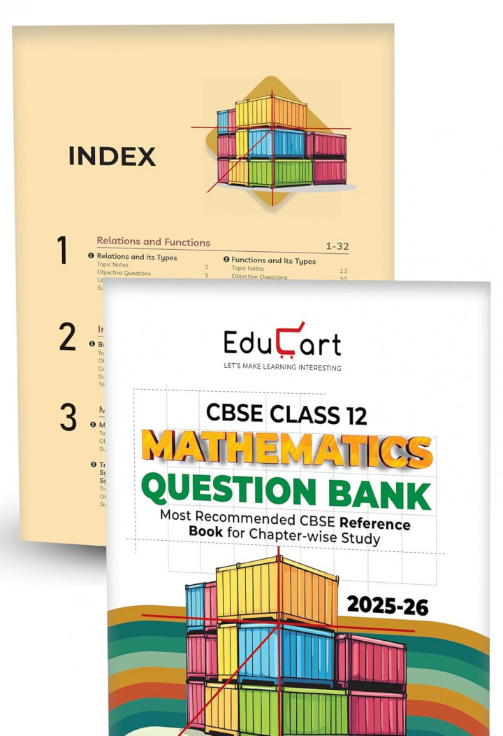 Educart CBSE Question Bank Class 12 Physics, Chemistry, Mathematics and English