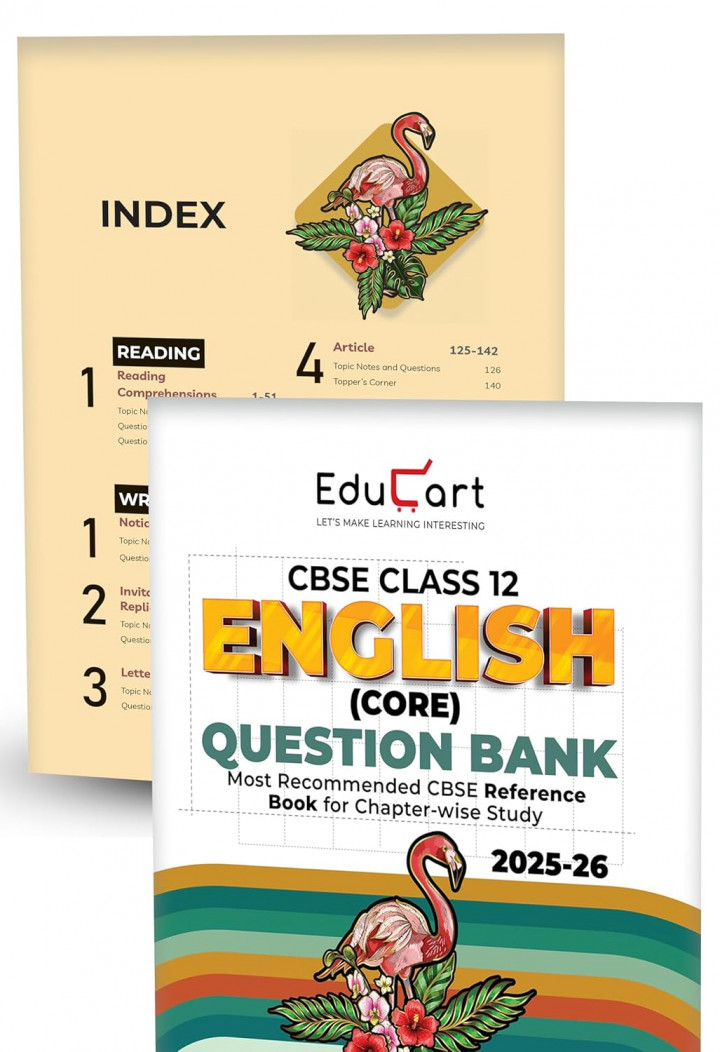 Educart CBSE Question Bank Class 12 Physics, Chemistry, Mathematics and English