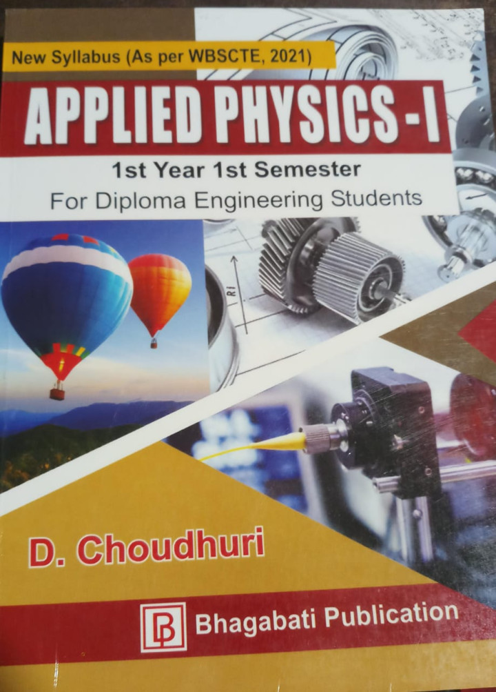 APPLIED PHYSICS for 1st Year 1st Semester (English) by D CHOUDHURI 2023