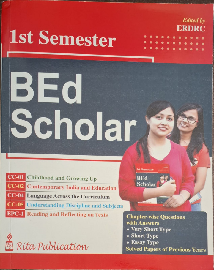 B Ed 1st Semester Scholar with Suggestions English version Book