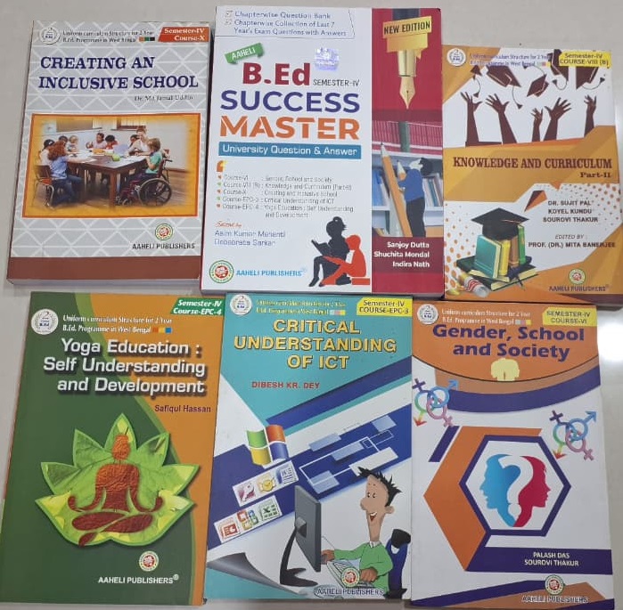 B Ed 4th Semester All Books (Aaheli Publication) 2024
