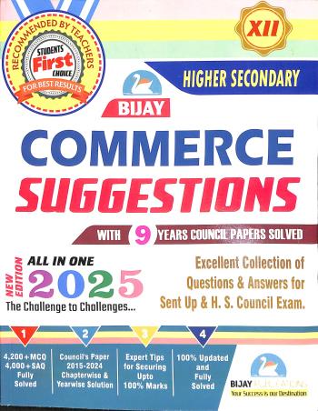 Bijay Higher Secondary Suggestions for Commerce Class 12 Suggestion 2025