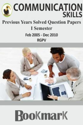 BookMark Communication Skills RGPV Previous Year Solved Question Papers (Faculty Notes)