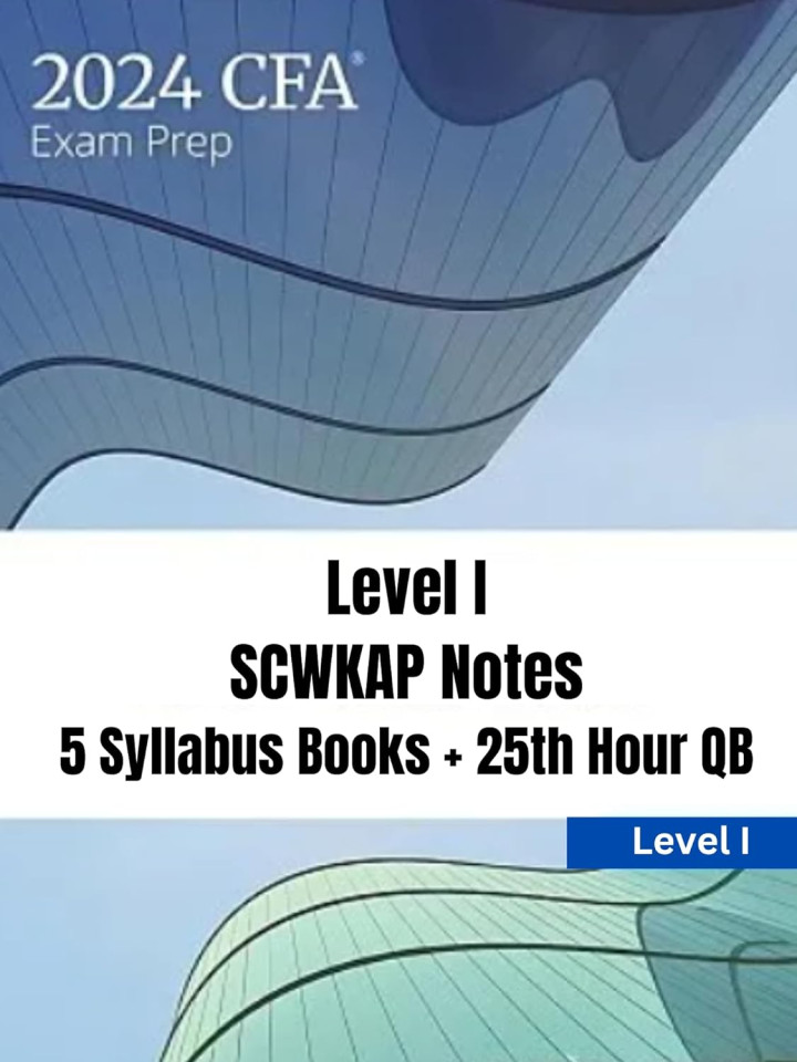 Cfa Level 1 Books 2024 Complete Study Package 7 by Scwkap