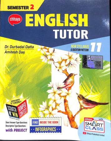 Chhaya English Tutor Class 11 Semester 2 By Durbadal Datta