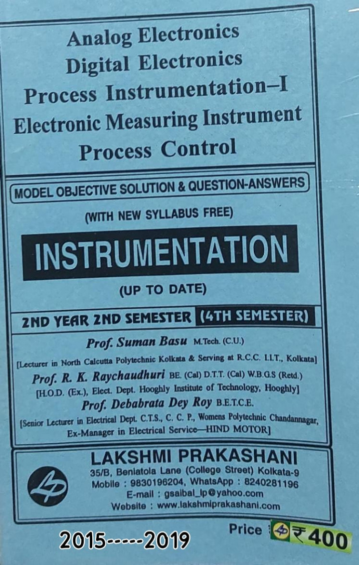 EIE 4th Semester Polytechnic guide book Lakshmi Publication