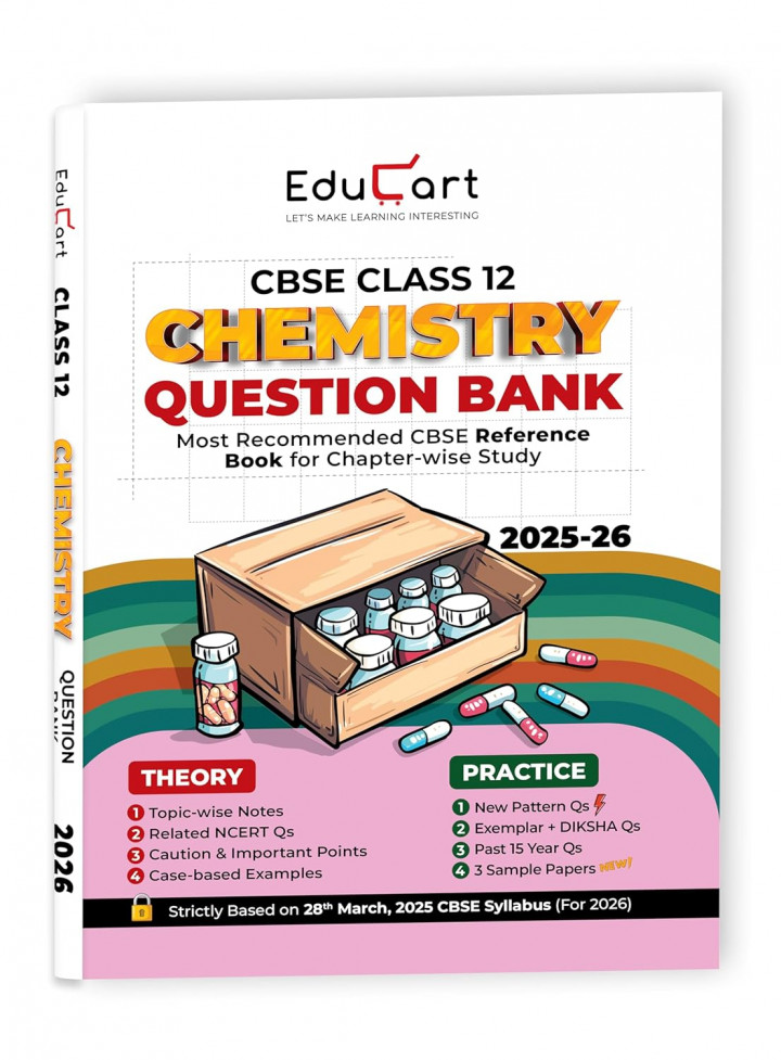 Educart CBSE Class 12 Chemistry Question Bank