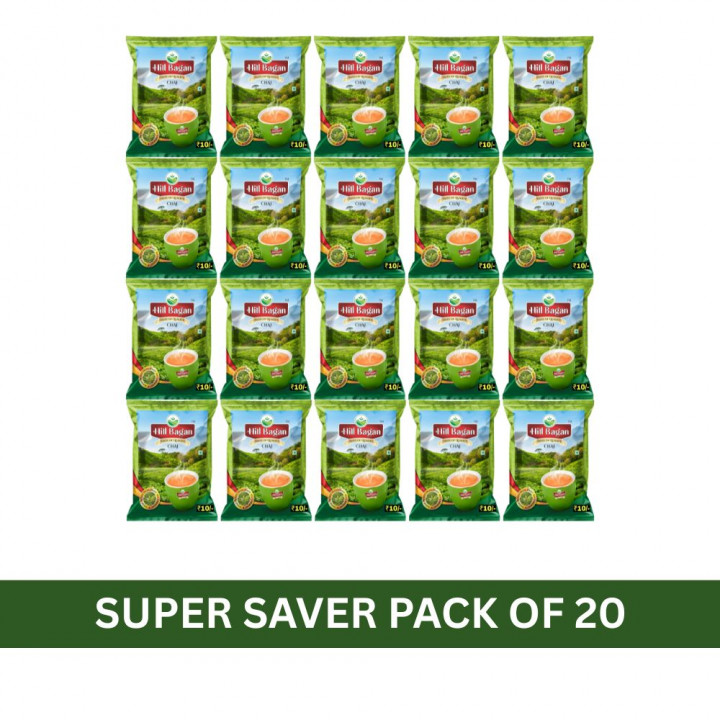 Hill Bagan Assam Darjeeling Flavor Perfect Ctc tea Tea Pouch (20 x 30 g)