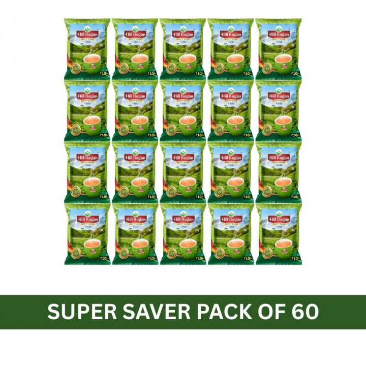 Hill Bagan Assam Darjeeling Flavor Perfect Ctc tea Tea Pouch (60 x 30 g)