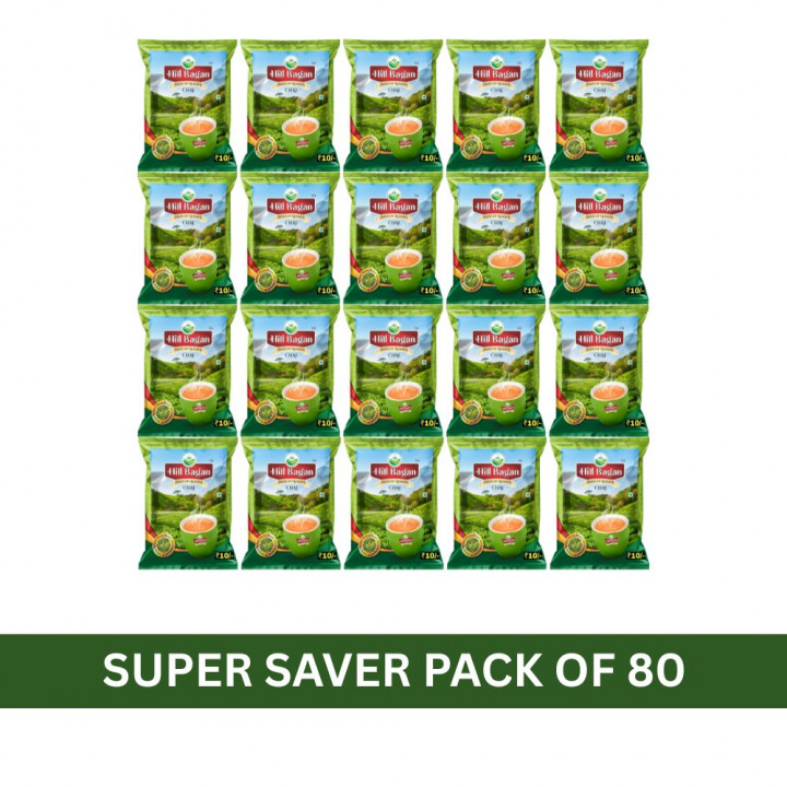 Hill Bagan Assam Darjeeling Flavor Perfect Ctc tea Tea Pouch (80 x 30 g)