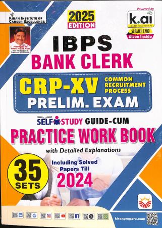 IBPS Bank Clerk CRP-XV Preliminary Exam 35 Sets Practice Work Book