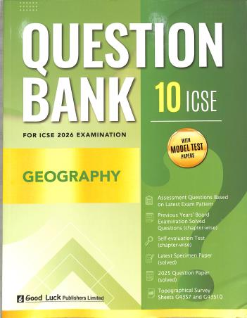 ICSE Question Bank Geography Class 10
