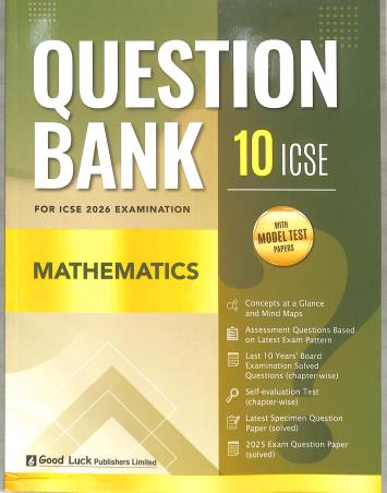 ICSE Question Bank Mathematics Class 10