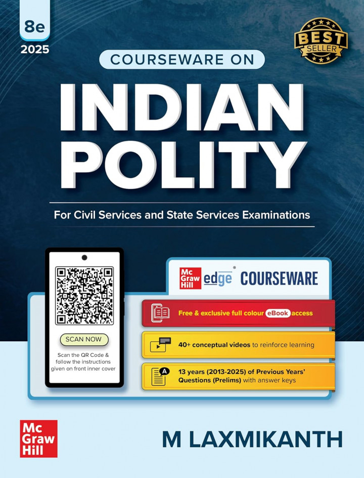 Indian Polity Book By M Laxmikanth 8th edition
