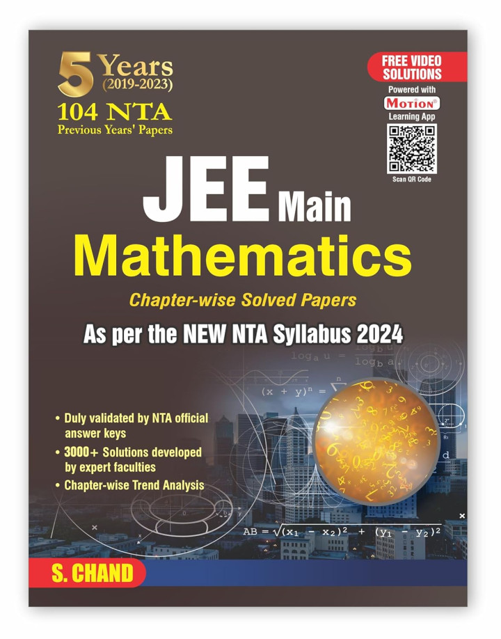 JEE Main Mathematics Chapterwise Previous Year Solved Papers by Motion
