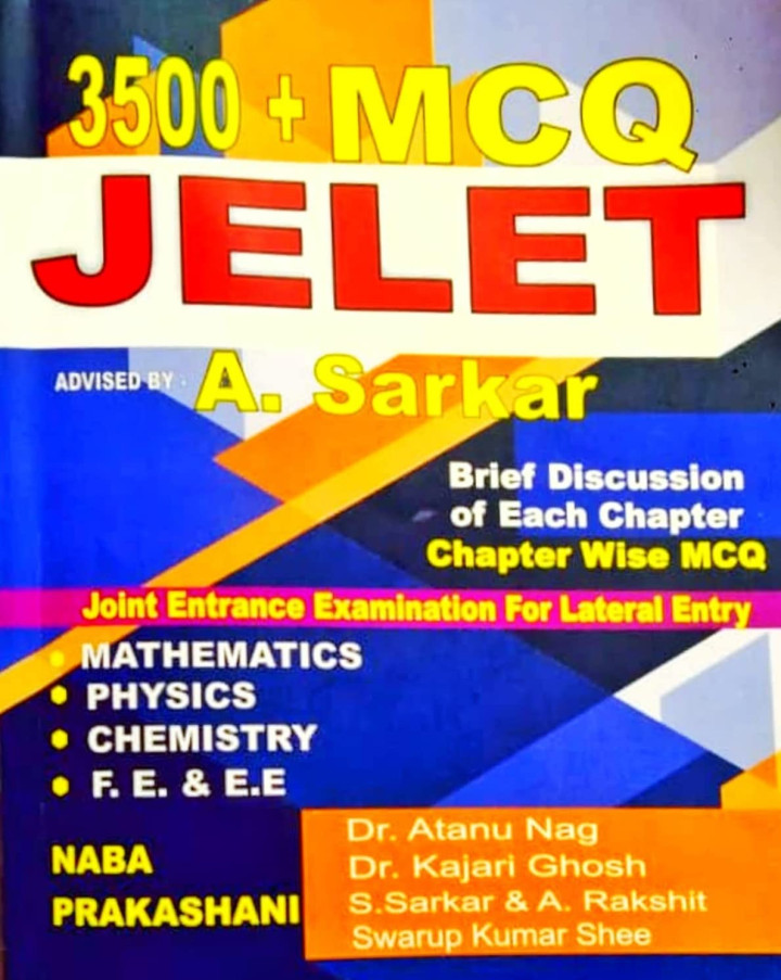 JELET MCQ By A sarkar (Naba Prakashani) Best Book For Jelet Exam 2024-25