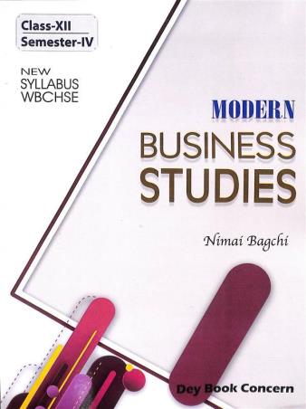 Modern Business Studies Class 12 Semester 4 By Nimai Bagchi