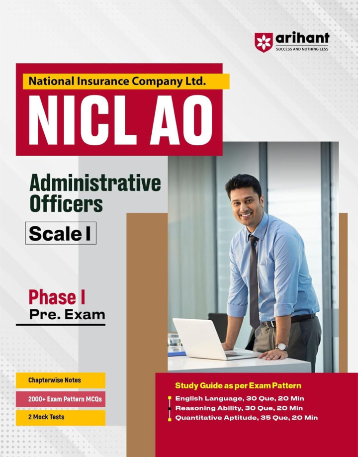 NICL AO ADMINISTRATIVE OFFICERS SCALE- 1 BY ARIHANT PUBLICATIONS