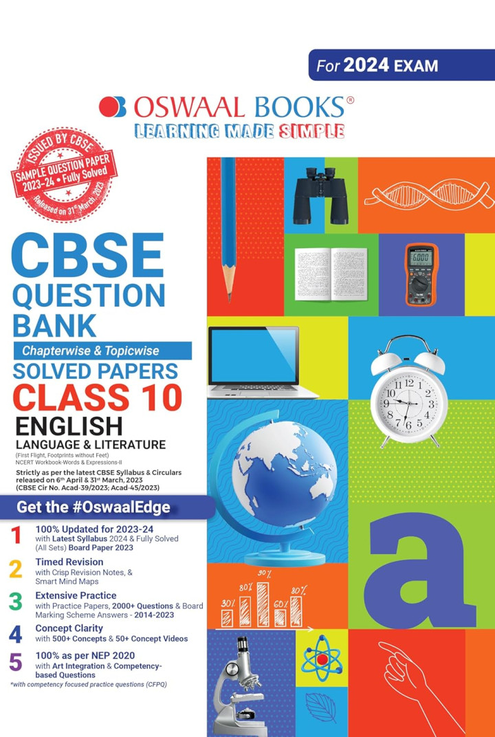 Oswaal CBSE Class 10 English Language & Literature Question Bank