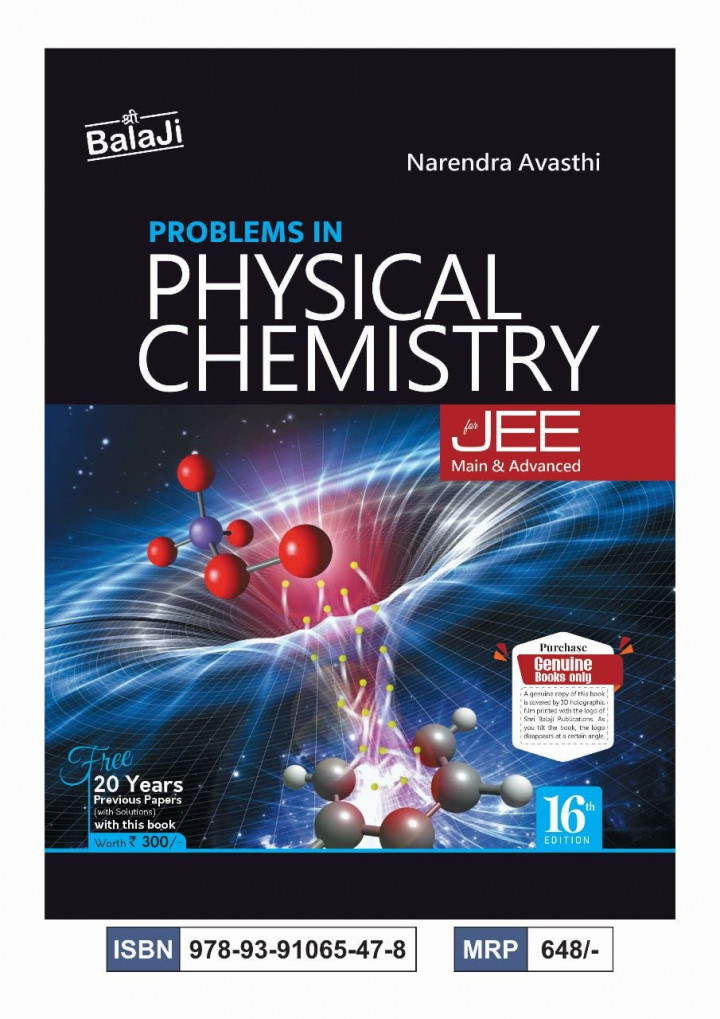 Problems in Physical Chemistry for JEE main & advanced by Narendra Avasthi