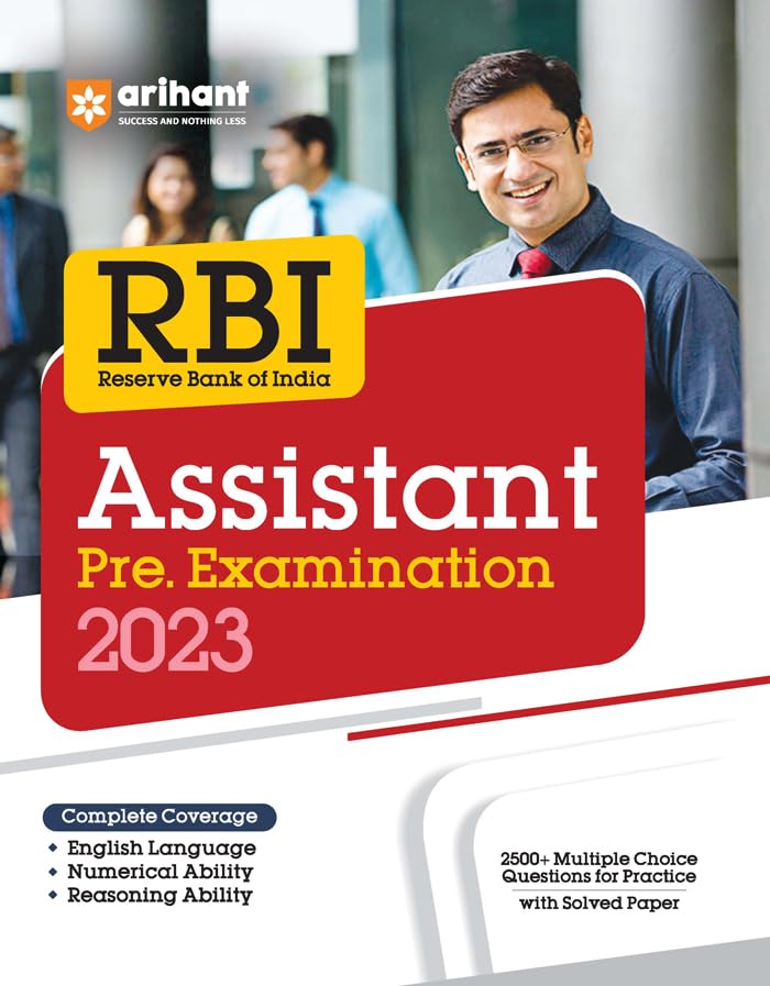 RBI Reserve Bank Assistant Pre  Examination 2024
