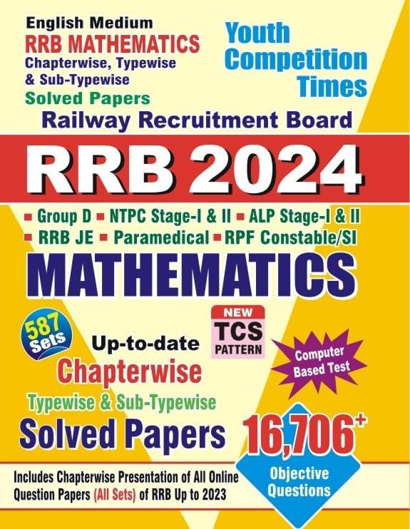 RRB Mathematics Chapterwise Solved Papers by Youth Competition Times