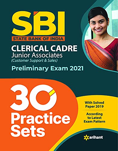 SBI 30 Practice Sets Clerical Cadre Junior Associates Preliminary Examination 2021
