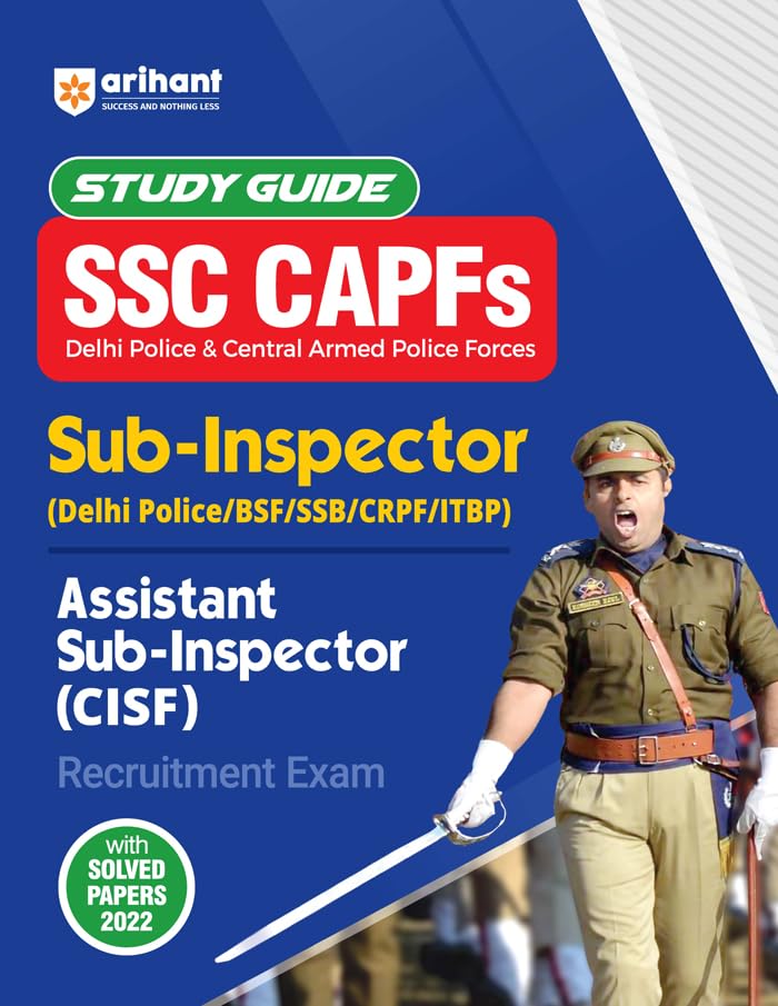 SSC CAPFs Sub Inspector and Assistant Sub Inspector Practice Sets English 2023