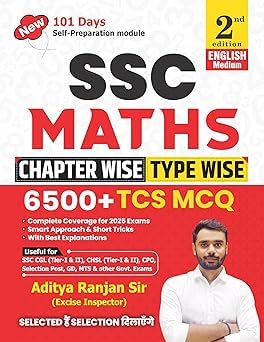 SSC MATHS 6500 Chapter-Wise & TYPE -WISE  English Medium 2nd Edition By by Aditya Ranjan Sir