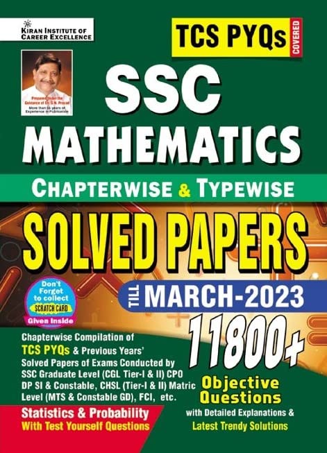 SSC TCS PYQs Mathematics Chapterwise by KIRAN INSTITUTE