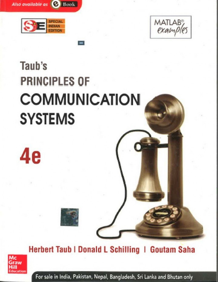 Taub s Principles Of Communication Systems McGraw Hill Education Private Limited