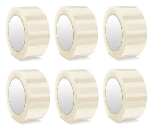 Transparent Cello Tape 2 Inches 200 Meters  Set of 6