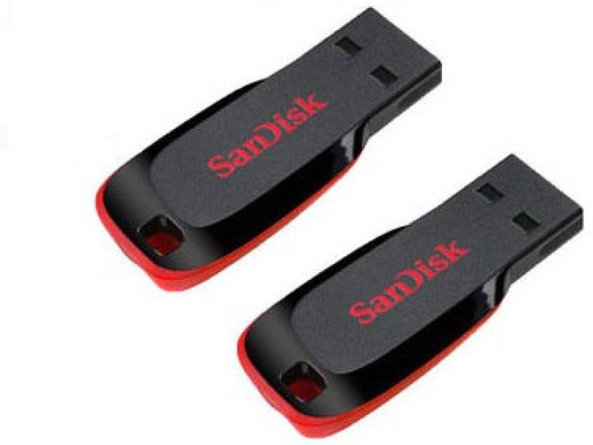 SanDisk CRUZER BLADE USB FLASH DRIVE COMBO OF 2 32 GB Pen Drive 