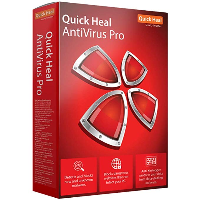 Quick heal Antivirus pro 2 pc for 1 year