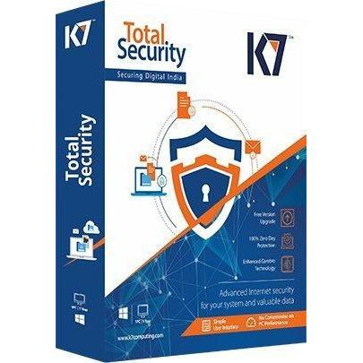 K7 Total Security Antivirus 3 PC 1 Year 