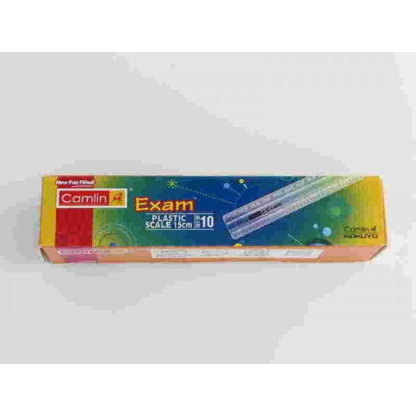 CAMLIN EXAM STANDARD SCALE - 15CM (Set  OF 10 SCALES)