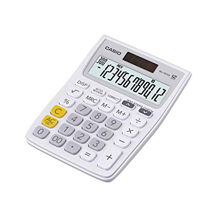 Casio MJ-12VCB-WE Desktop Basic Calculator