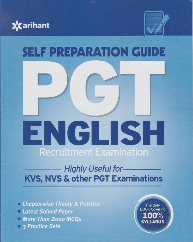 PGT English Recruitment Examination Self Preparation Guide  2023