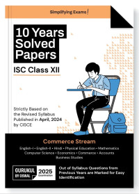 10 Years Solved Papers Commerce ISC Class 12 for 2024