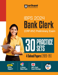 30 Practice Sets IBPS Bank Clerk Pre Exam 2024