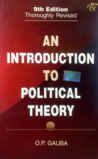 An Introduction To Political Theory By O P Gauba