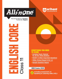 Arihant All In One English Core Class 11 by by Parneet Kaur 2026