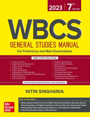 Best Book For WBCS General Studies Manual Book 2023 edition by Nitin Singhania