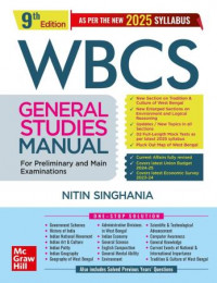 Best Book For WBCS General Studies Manual Book 2025 edition by Nitin Singhania