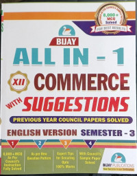 Bijay Higher Secondary Suggestions Commerce For Class 12 Sem - 3 English Medium
