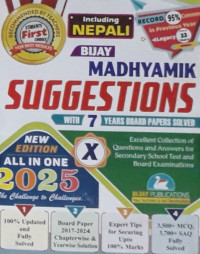 Bijay Madhyamik Suggestions 2025 Class 10 (English Medium)