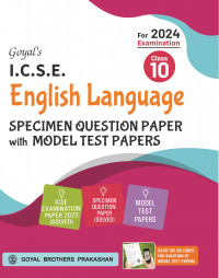 ICSE English Language Specimen Question Bank Class 10 -2024