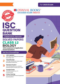 ISC Question Bank Biology Class 12 Solved Papers For Board Exams 2025